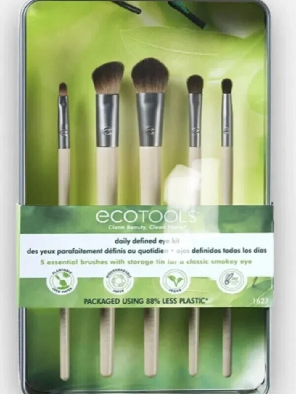 Brand New In Box ECOTOOLS Daily Defined Eye Kit 5 Brush Set ET-1627